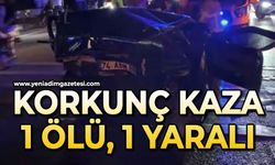 Korkunç kaza: 1 ölü, 1 yaralı
