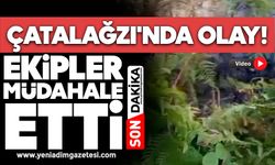 Çatalağzı'nda olay! Ekipler müdahale etti
