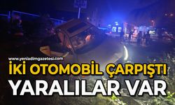 İki otomobil çarpıştı: Yaralılar var