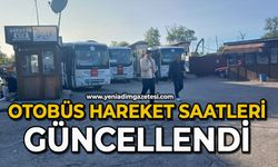 Otobüs hareket saatleri güncellendi