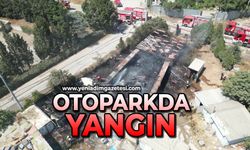 Otoparkda yangın