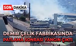 Demir Çelik fabrikasında patlama sonrası yangın çıktı