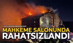 Mahkeme salonunda rahatsızlandı