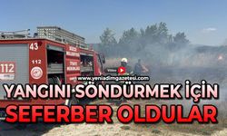 Yangını söndürmek için seferber oldular