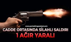 Cadde ortasında silahlı saldırı: 1 ağır yaralı