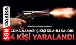 Cuma namazı çıkışı silahlı saldırı: 4 kişi yaralandı