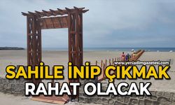 Sahile inip çıkmak rahat olacak