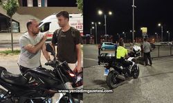 Polis motosiklet sürücüsünü bu sözlerle uyardı