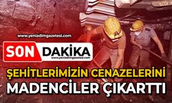 Şehitlerimizin cenazelerini madenciler çıkarttı