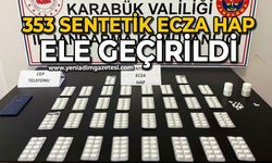 353 sentetik ecza hap ele geçirildi