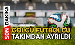 Golcü futbolcu takımdan ayrıldı
