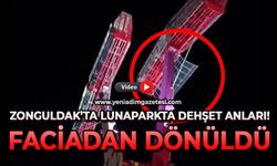 Zonguldak’ta lunaparkta dehşet anları! Faciadan dönüldü