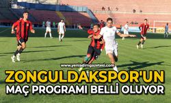 Zonguldakspor'un maç programı belli oluyor
