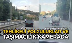 Tehlikeli yolculuklar ve taşımacılık kamerada