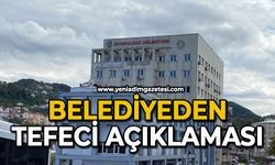 Belediyeden tefeci açıklaması