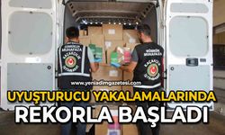 Uyuşturucu yakalamalarında rekorla başladı