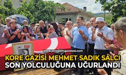 Kore gazisi Mehmet Sadık Salcı son yolculuğuna uğurlandı