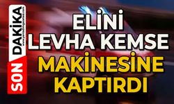 Elini levha kesme makinesine kaptıran işçi yaralandı
