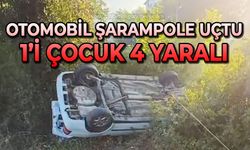 Otomobil şarampole uçtu: 1'i çocuk 4 yaralı