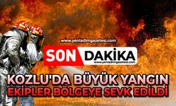 Kozlu'da büyük yangın: Ekipler bölgeye sevk edildi