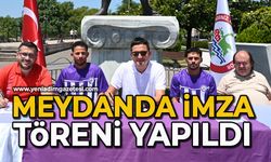 Meydanda imza töreni yapıldı