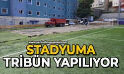 Stadyuma tribün yapılıyor