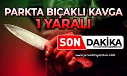 Parkta bıçaklı kavga: 1 yaralı