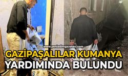 Gazipaşalılar kumanya yardımında bulundu
