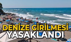 Denize girilmesi yasaklandı