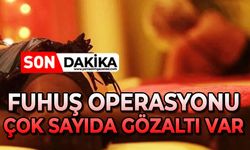 Fuhuş operasyonu: Çok sayıda gözaltı var