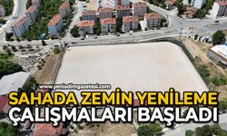 Sahada zemin yenileme çalışmaları başladı