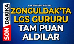 Zonguldak’ta LGS gururu: tam puan aldılar