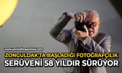 Zonguldak'ta başladığı fotoğrafçılık serüveni 58 yıldır sürüyor