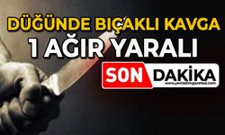 Düğünde bıçaklı kavga: 1 ağır yaralı
