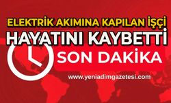 Elektrik akımına kapılan işçi hayatını kaybetti
