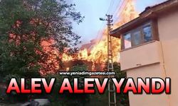 Alevlere teslim olan ev küle döndü