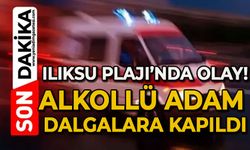 Ilıksu Plajı’nda olay: Alkollü adam dalgalara kapıldı