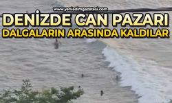 Denizde can pazarı: Dalgaların arasında kaldılar