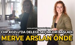 CHP Kozlu'da oy kullanma işlemi başladı: Merve Arslan önde