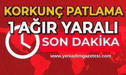 Korkunç patlama: 1 ağır yaralı