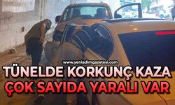 Tünelde korkunç kaza: Yaralılar var