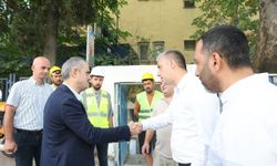 Çiftçi, e-sınav merkezi ve santral binası inşaatlarını inceledi