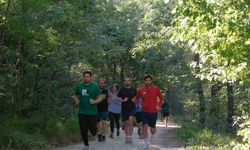 Doğada spor yapmanın keyfini yaşadılar