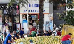 Vatandaşlara 5 ton yerli kavun ücretsiz dağıtıldı