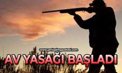 Av yasağı başladı