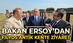 Bakan Ersoy'dan Filyos Antik Kent'e ziyaret