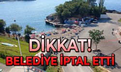 Dikkat! Belediye tarafından iptal edildi