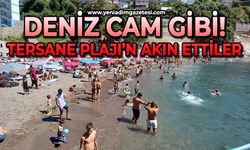 Deniz cam gibi: Tersane Plajı'na akın ettiler