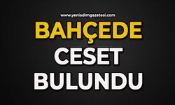 Bahçede ceset bulundu