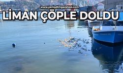 Liman çöple doldu!